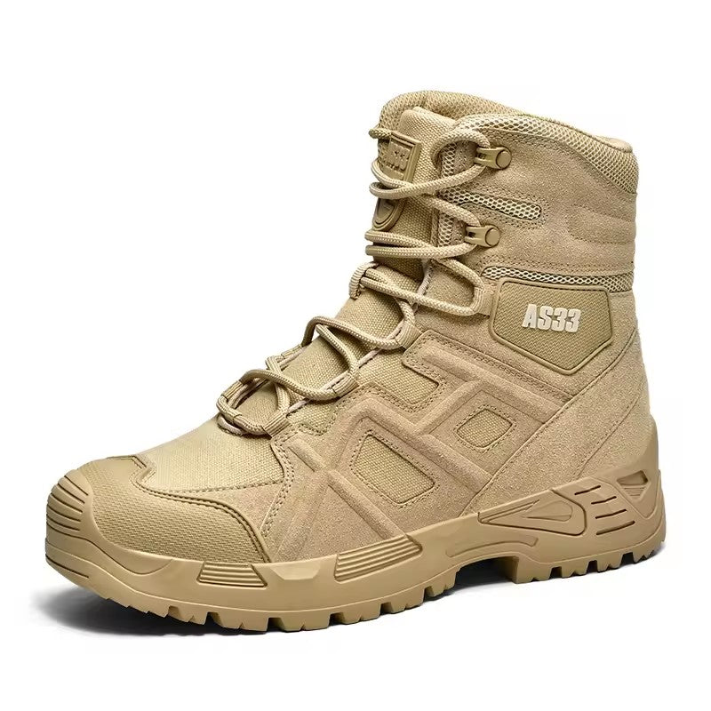Wholesale Tactical boots high top outdoor combat boots hiking shoes desert tooling boots men