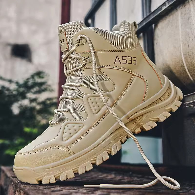 Factory Customize Botas Outdoor Trekking Mens Hiking Boots Black Combat Tactical Boots