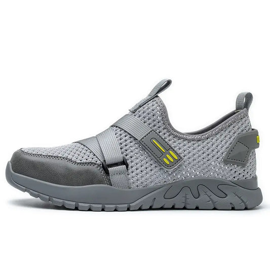 Shoes Safety Woman Summer Breathable Labor Protection Shoes Fly Weave Anti-smash And Puncture Safety Shoes Steel Toe Work Boots