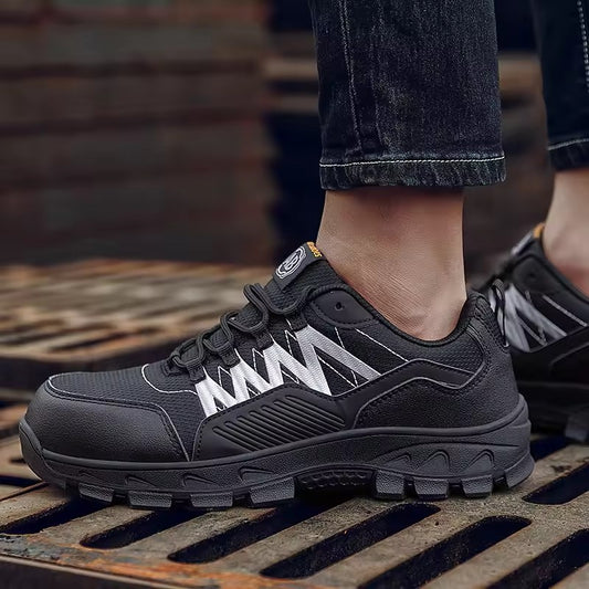 Summer Breathable Safety Shoes For Men Anti-smashing Construction Working Shoes Male Indestructible Safety Sneakers