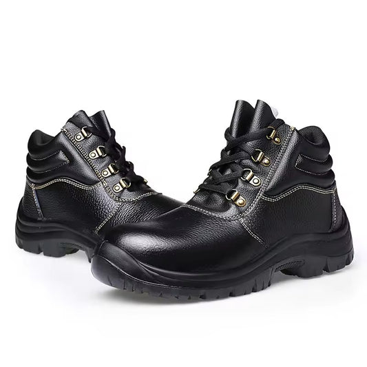 High Cut Labor Insurance Shoes Anti-smashing Anti-piercing Safety Boots With Steel To
