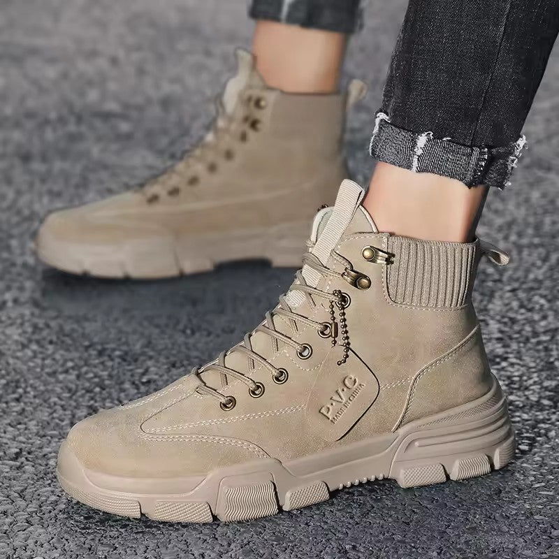 Breathable Tactical Boots Outdoor Walking Wear-resistant Training Combat Boots High-top Shoes Outdoor Hiking Shoes