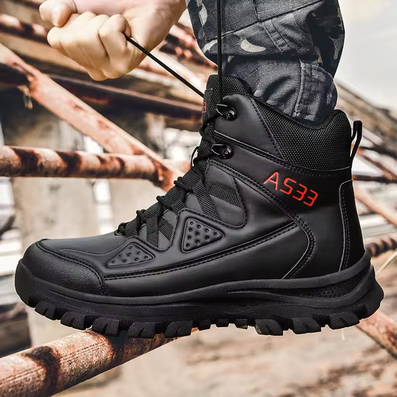 Factory Customize Botas Outdoor Trekking Mens Hiking Boots Black Combat Tactical Boots