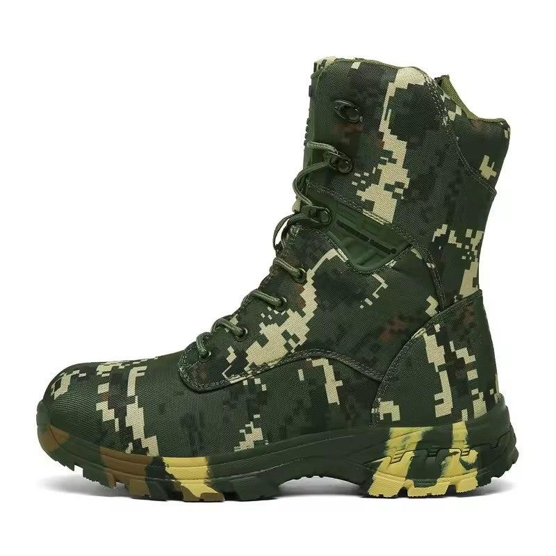Men Boots 8 Inches Lightweight Durable Suede Leather Work Boots Hunting Hiking Boots