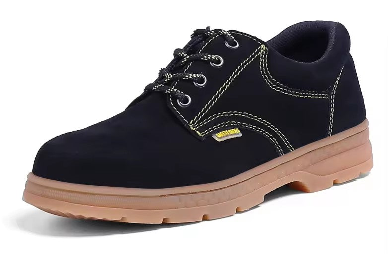 Labor Protection Shoes Rubber Soles Work Shoes Microfiber Leather Excavator Waterproof Anti-smash Anti-stab Safety Shoes