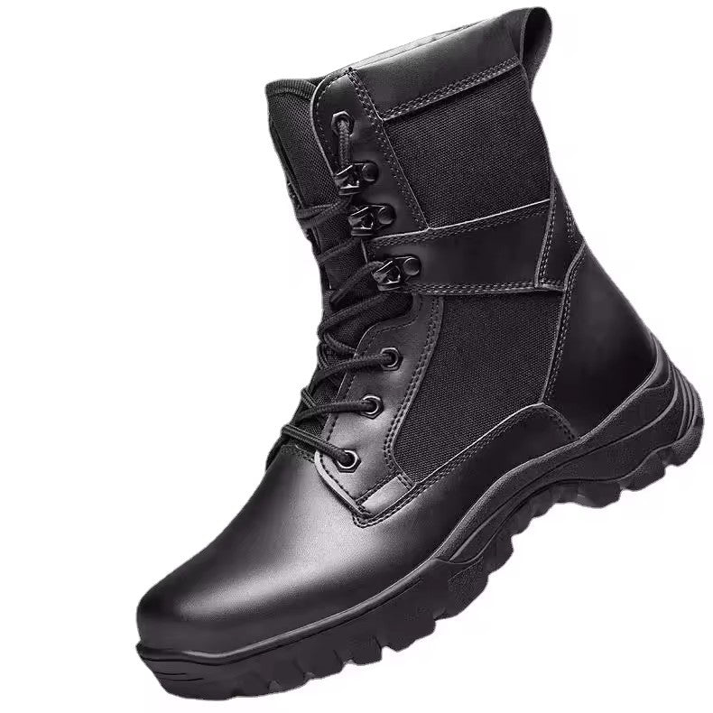 Lightweight breathable training combat boots waterproof climbing shoes tactical boots high top safety boots