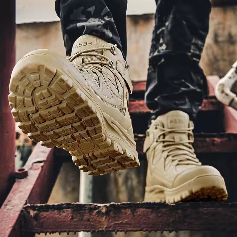 Factory Customize Botas Outdoor Trekking Mens Hiking Boots Black Combat Tactical Boots