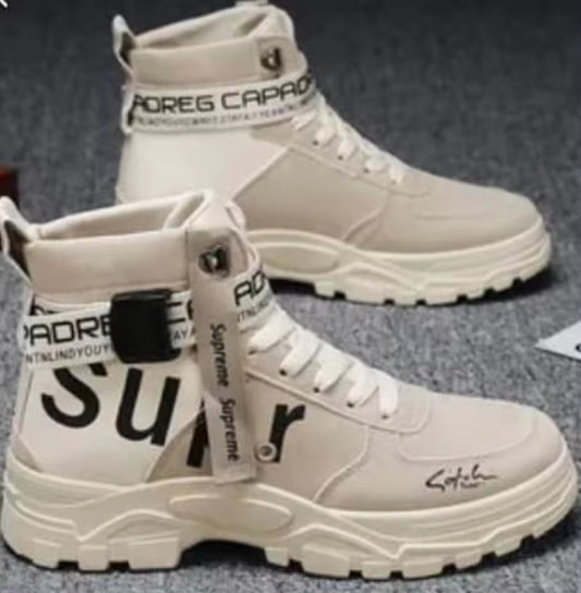 Soft Anti-slip Canvas TPU Lace-up Cotton Fabric shoes boots